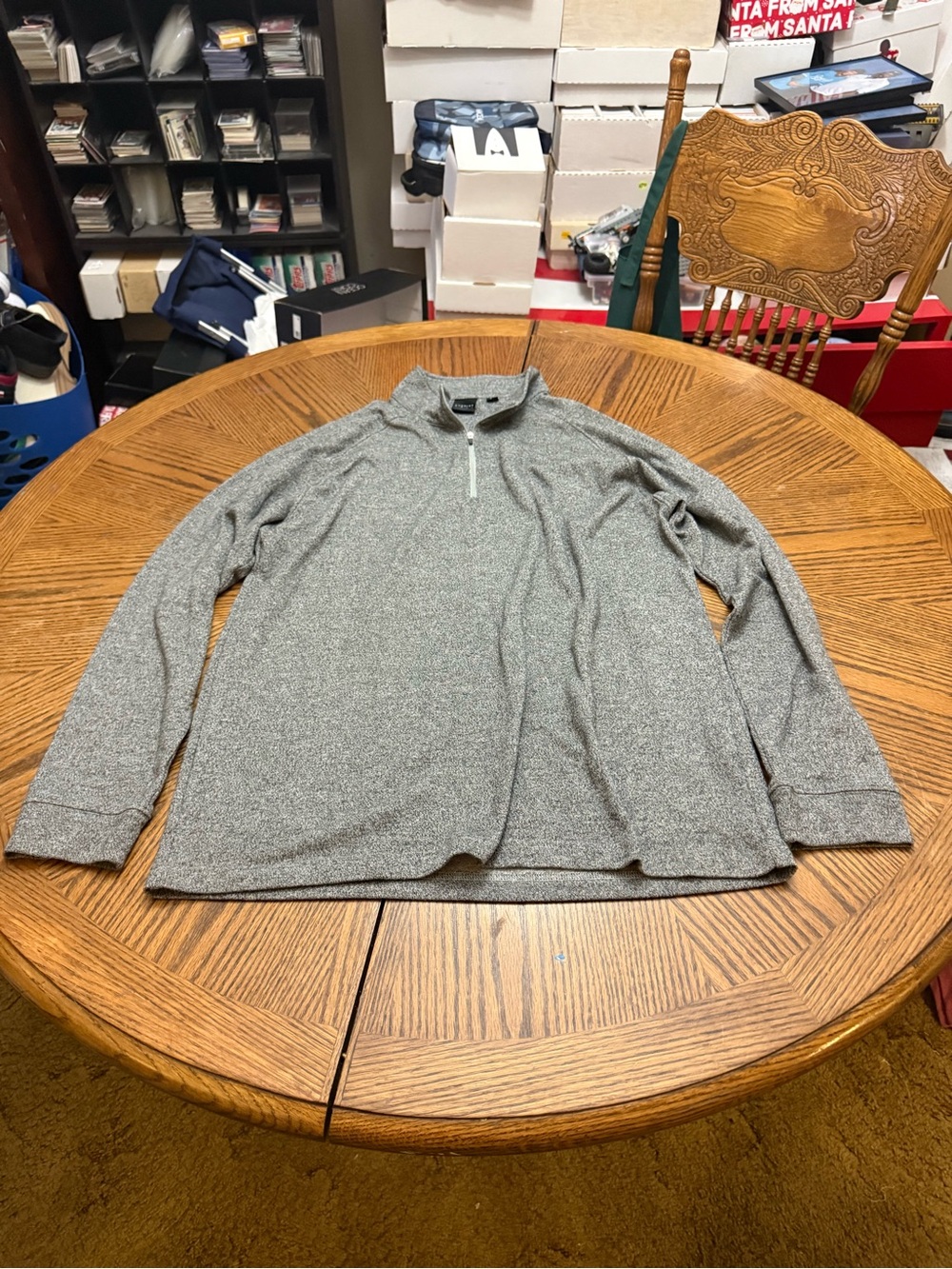 Dunning Golf Men's Quarter-Zip Pullover - Heather Gray